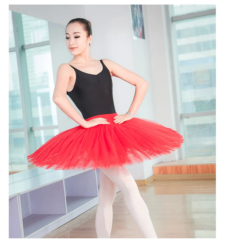 Red tutu Новинка, профессиональная балетная юбка-пачка, классический танцевальный костюм для женщин, пачка, женский балет для взрослых, пачка, аксессуары "Балерина" - Цвет: Red tutu