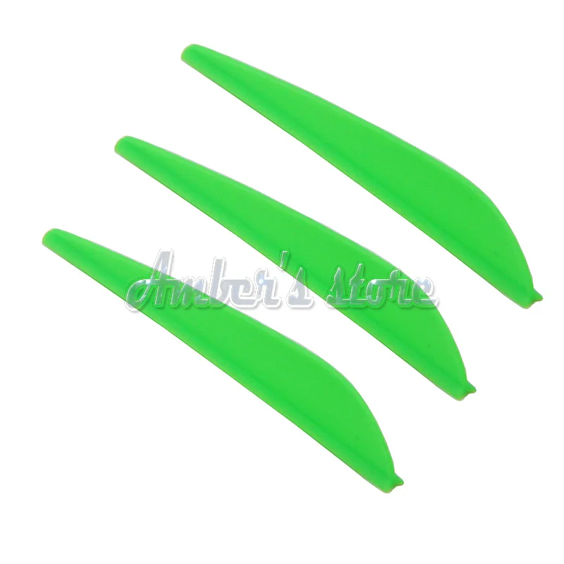 100 pieces 3 inch TPU Arrow Vane Fletching for DIY arrow archery bow Yellow/Red/White/Green/Orange | Спорт и развлечения