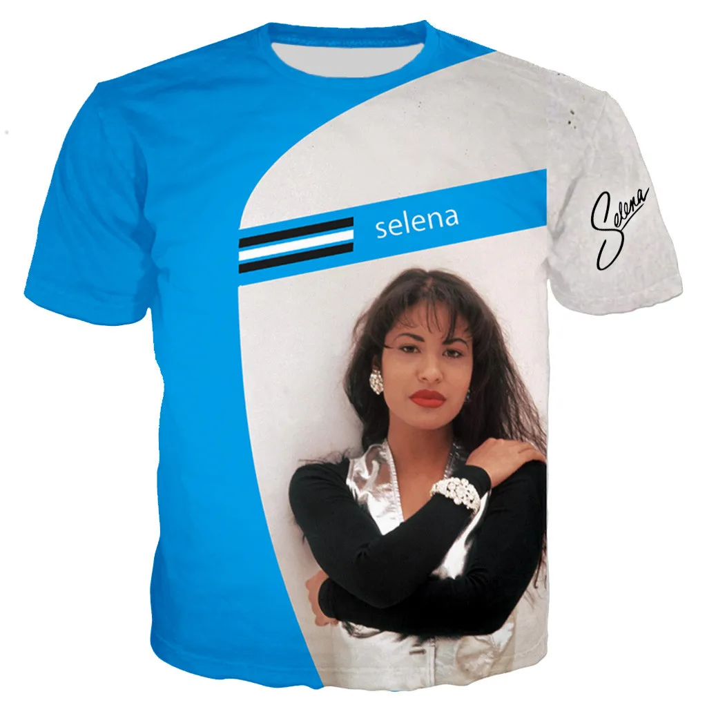 Новое поступление футболка в стиле хип-хоп с 3D принтом Селены кунейниллы