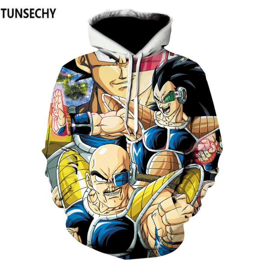 TUNSECHY 3D Толстовка с капюшоном Dragon Ball Z для мужчин и женщин Модный повседневный