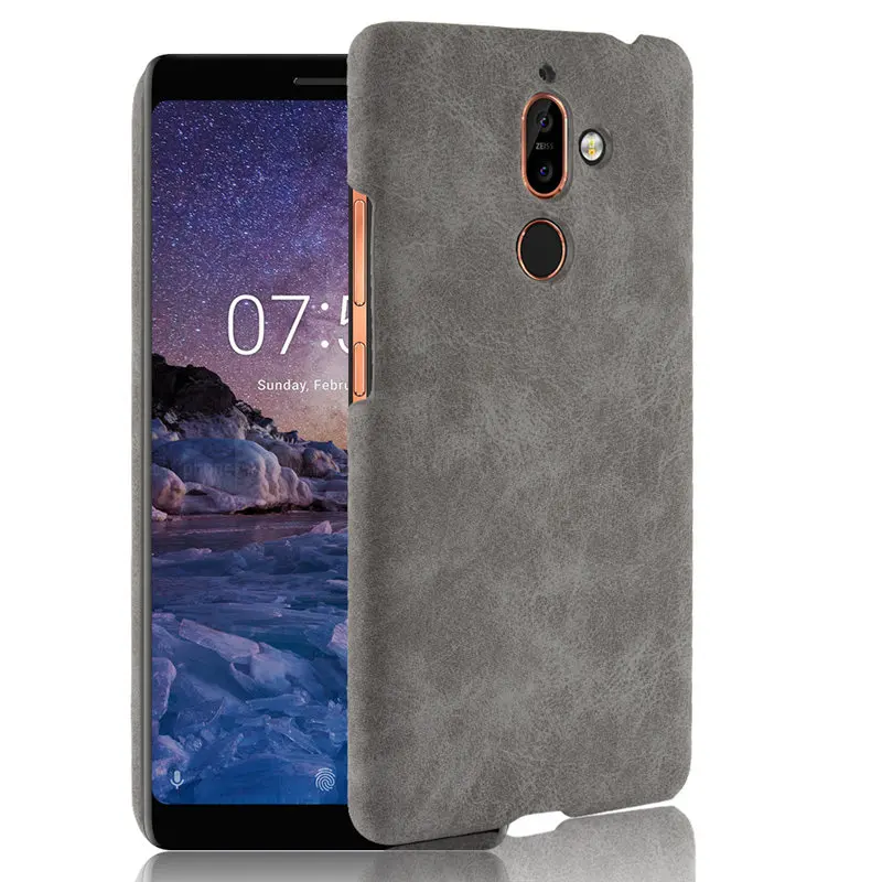 Для Nokia 7 Plus чехол 6 0 жесткий для телефона из искусственной кожи TA-1062 Nokia7 Nokia7Plus |