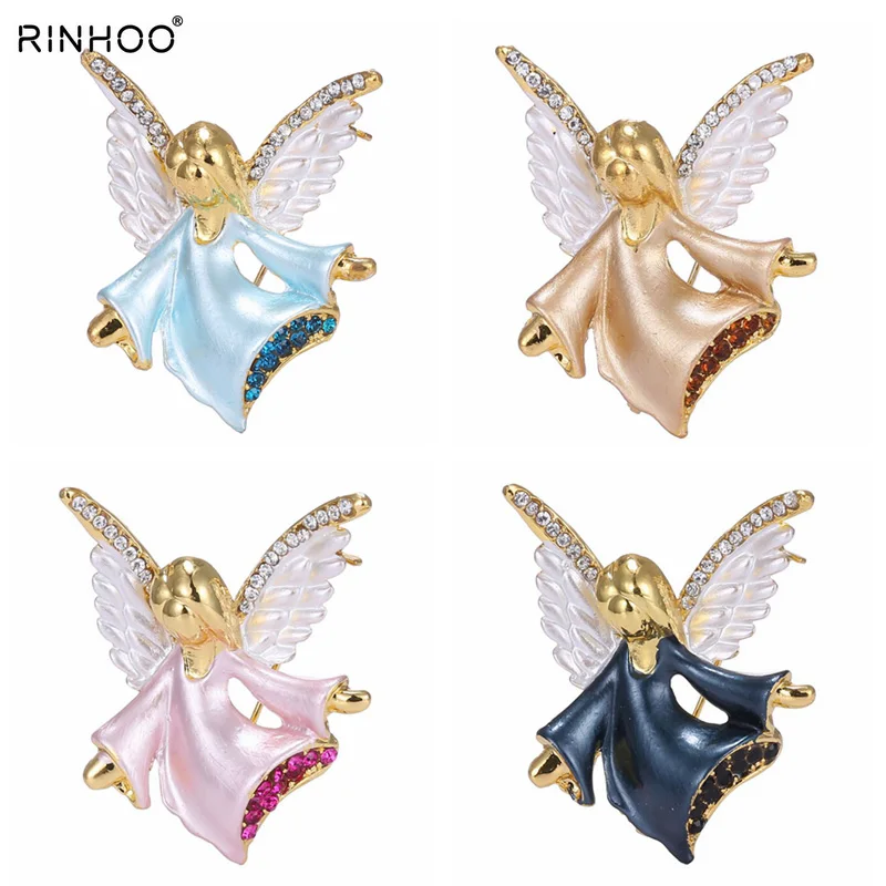 

Figure Small Angel Rhinestone Brooch Pin Crystal Wings Brooches Women Party Decoration Jewelry For Women And Cute Girl