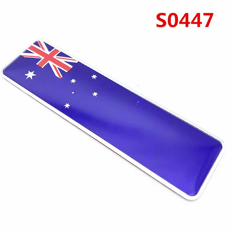 Australia Алюминиевая Автомобильная наклейка UK, USA, ITALY, GERMAN, GREECE, TURKEY, эмблема, логотип национального флага, аксессуары для украшения мотоциклов - Цвет: Australia