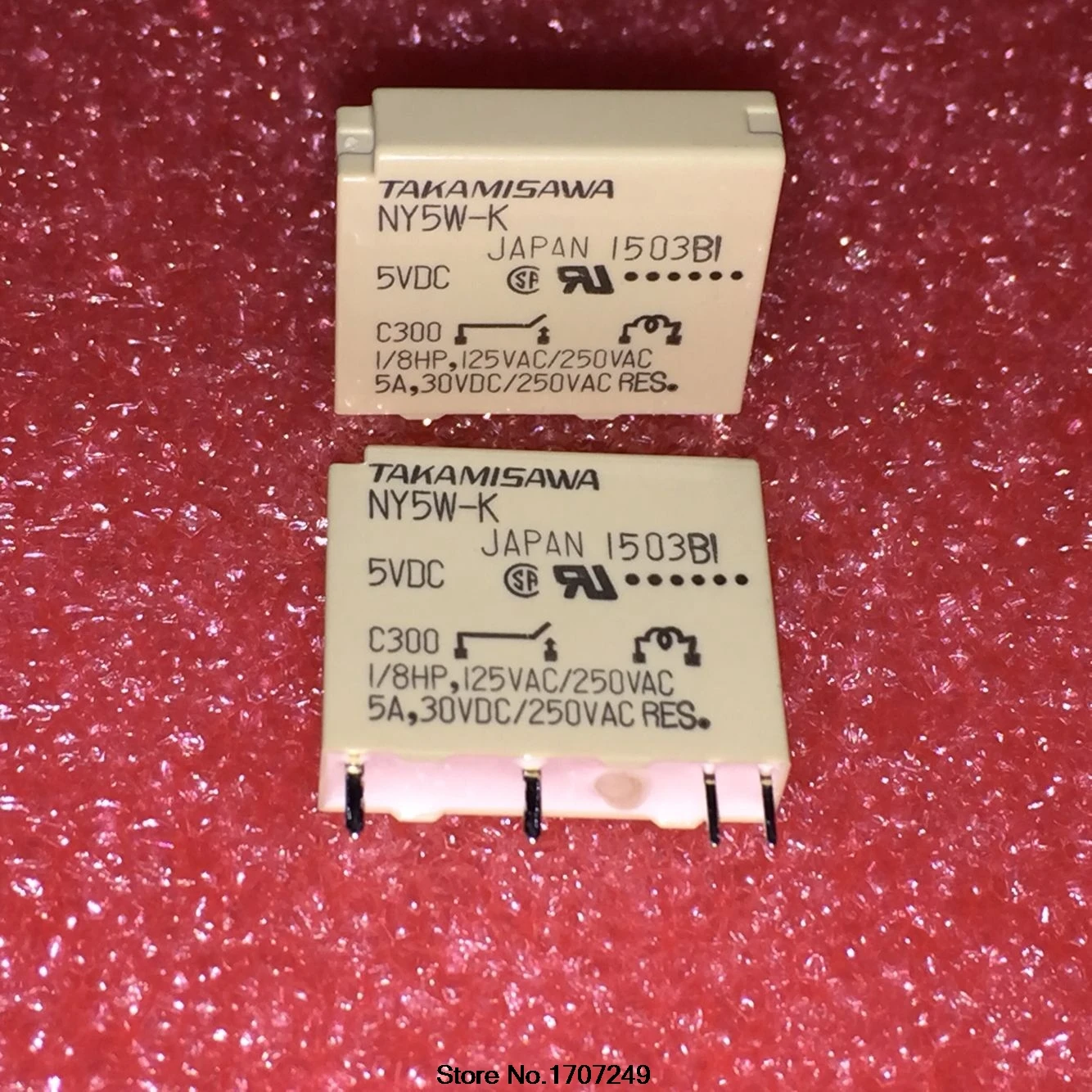 

50pcs/lot New Original TAKAMISAWA power relay NY5W-K 5VDC NY12W-K 12VDC NY24W-K 24VDC 4PIN 5A