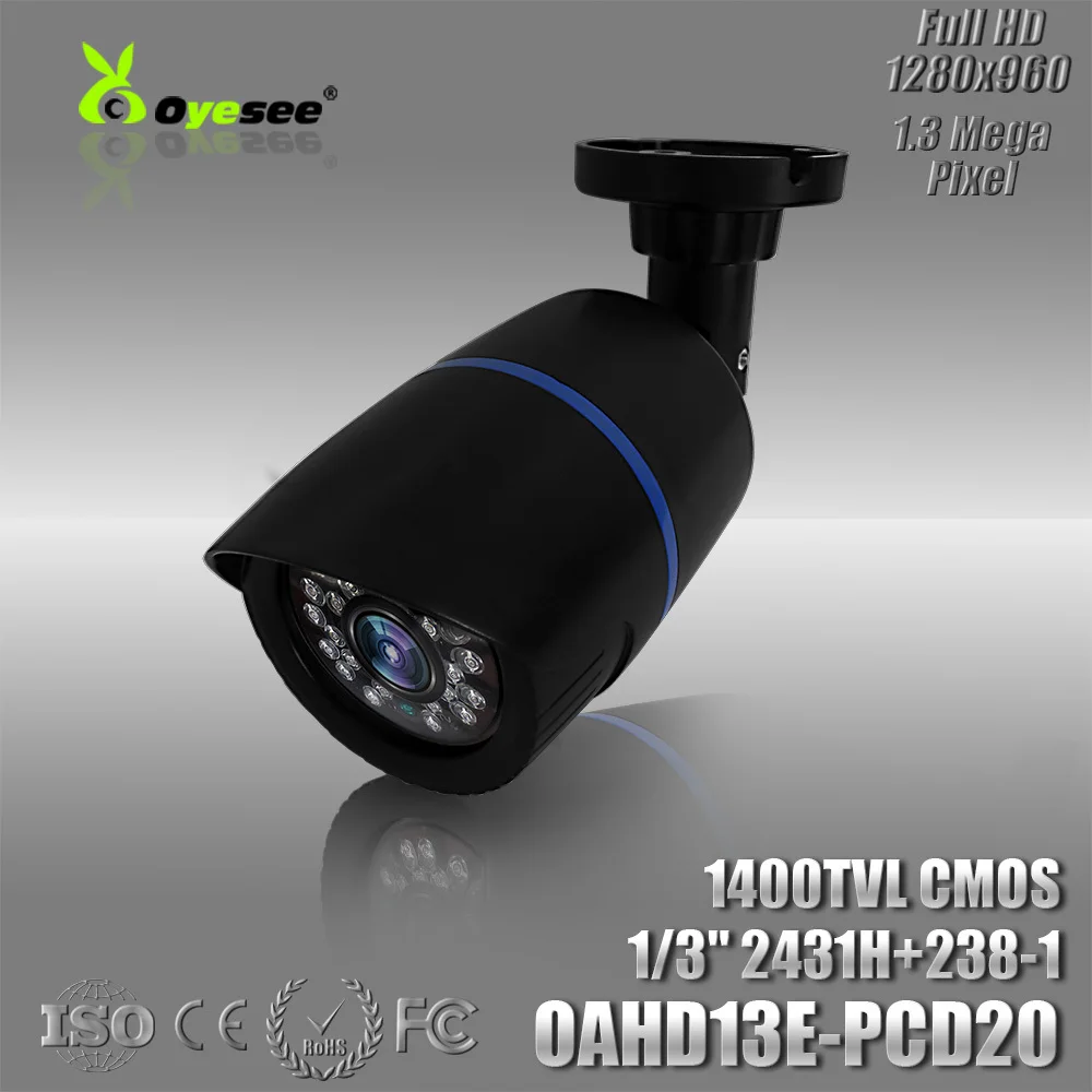 1400TVL 960 P аналоговый AHD камеры 1/3 "CMOS Сенсор 20 м ИК расстояние Безопасности