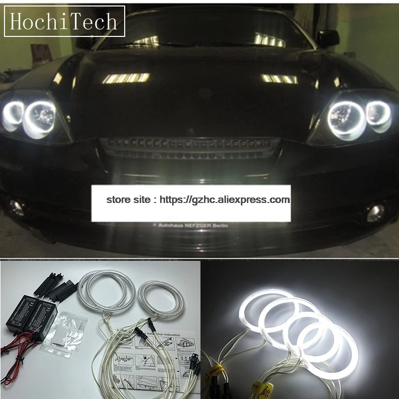 HochiTech для Hyundai Tiburon 2003-2006 ультра ярсветильник дневной свет DRL CCFL глаза ангела