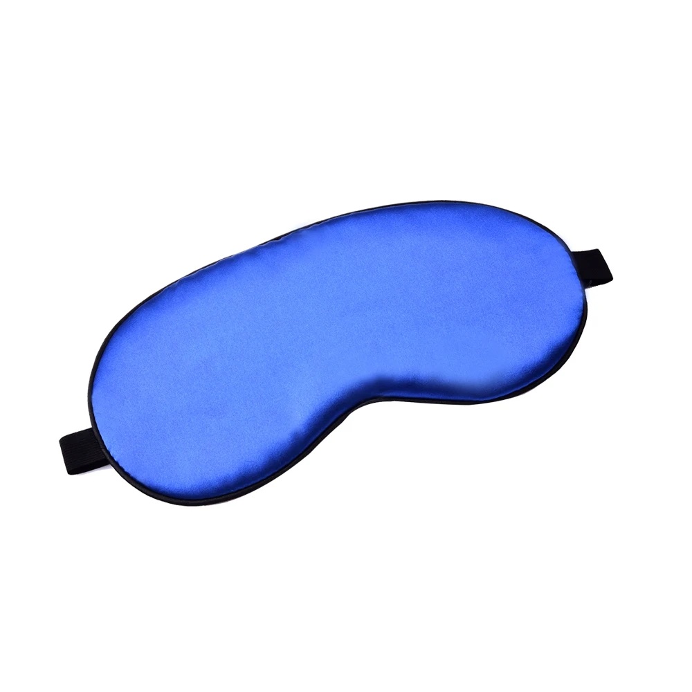 Deep Blue Fulljion из чистого шелка двусторонняя маска для сна с подкладкой для глаз маска для путешествий Расслабляющая повязка на глаза натуральная маска для сна с завязанными глазами - Цвет: Deep Blue