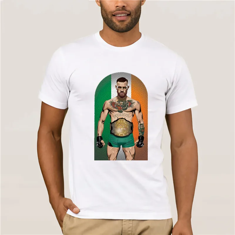 Мужская футболка бренд Conor Mcgregor забавная витражная серия McGregor крутая модная