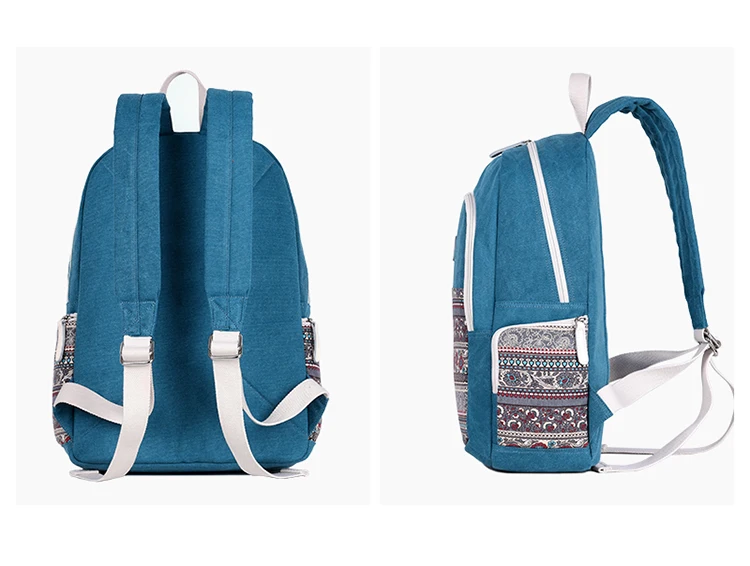 Canvasartisan Одежда высшего качества Для женщин canvans рюкзак сумка женская Ретро цветочные Стиль для отдыха большой Ёмкость путешествия ноутбук Рюкзаки