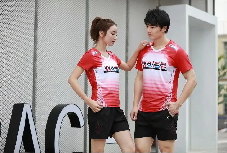 2019 рубашки для бадминтона быстросохнущие дышащие мужские/женские