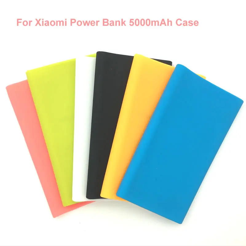 Xiaomi 5000mAh Power Bank силиконовый чехол 100% подходит для резиновый мягкий цветной Protector |