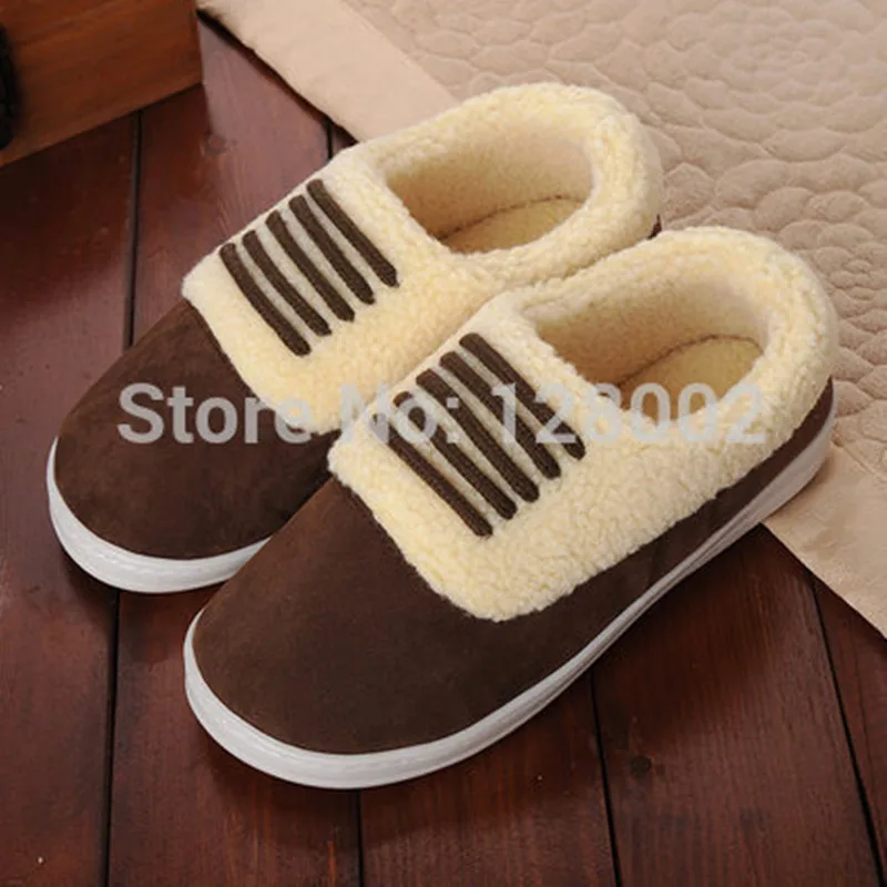 Зимние теплые домашние тапочки FAYUEKEY с хлопковой подкладкой для пар влюбленных