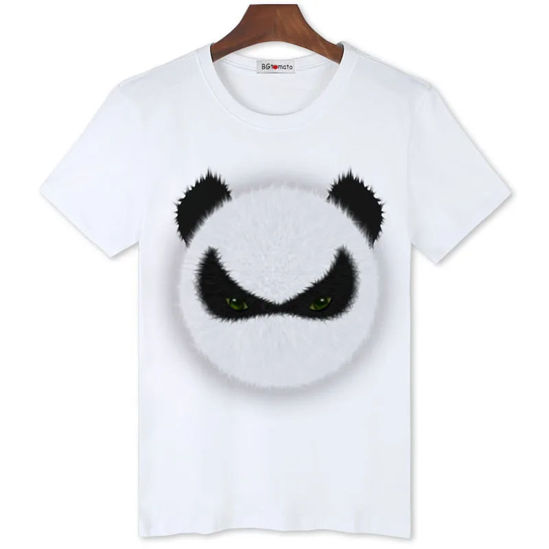Футболка BGtomato hero panda забавная уличная одежда мужская футболка в стиле хип хоп