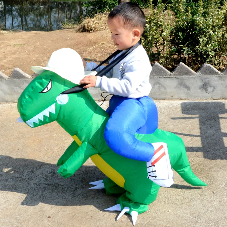 

Children Dinosaur Costume Inflatable Costumes For Kids Party Dress Animal Cosply Halloween 90-150CM