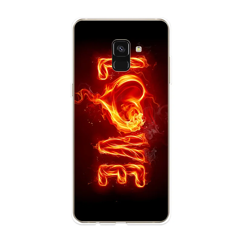 Чехол для телефона Samsung Galaxy A3 A5 A7 2017 2016 2015 чехол с рисунком пламени A6 A8 Plus A9 2018 |