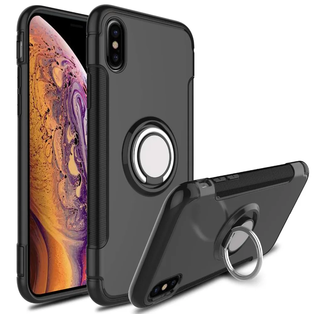 Чехол для iPhone X Xr Xs Max гибридный противоударный бронированный автомобильный