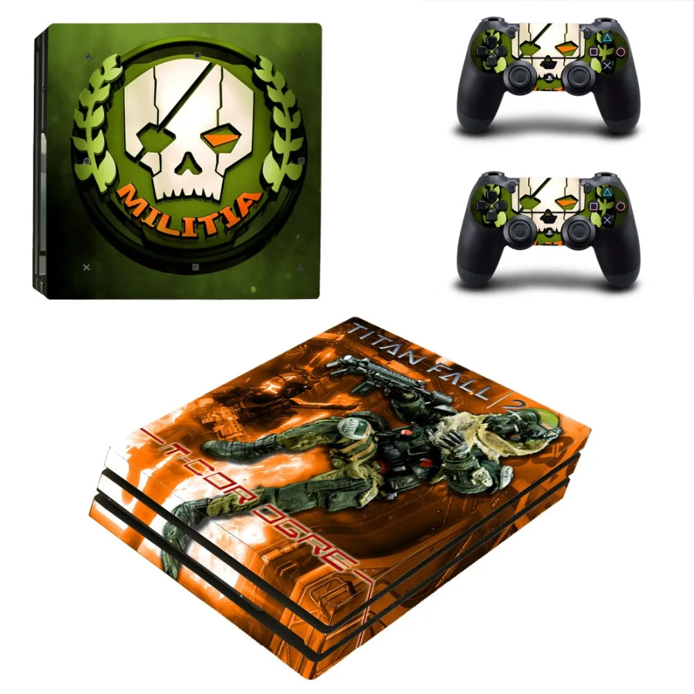 Игра Titanfall 2 PS4 Pro наклейка на кожу Виниловая для Playstation 4 консоль и контроллера