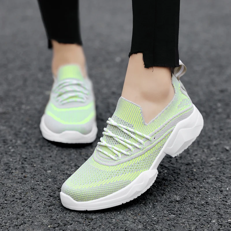LEMAI Fashion Summer Women Sneakers Breathable Mesh Casual Shoes Woman Slip-on Ballerina Flats creepers moccasins 35-42 | Обувь