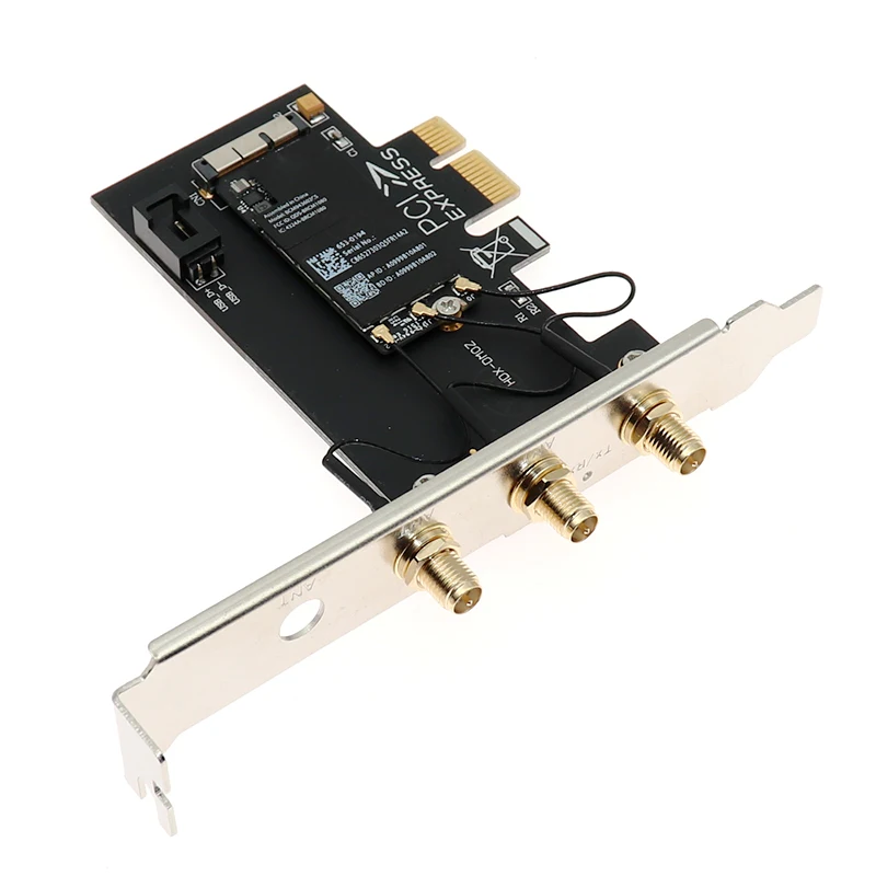 AC 1750M двухдиапазонный BCM94360CS BT4.0 беспроводной Wifi PCI E адаптер карта с антенной|Платы