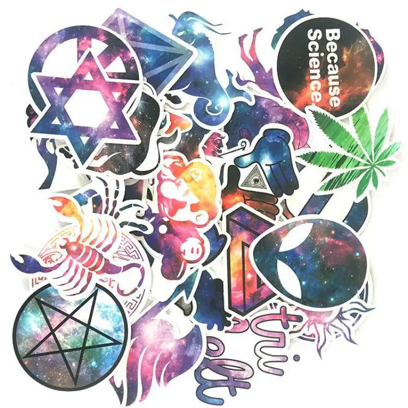 36 шт. смешанный стикер с созвездиями звездами аниме мультяшный s для DIY багажа