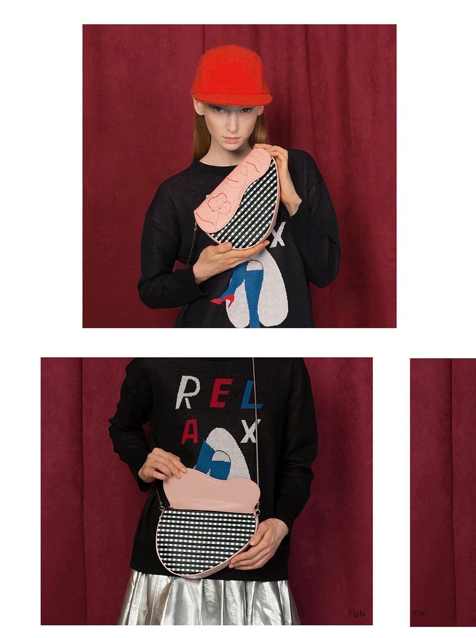 YIZISTORE оригинальные креативные сумки на плечо из искусственной кожи с металлической цепочкой для девочек, повседневные женские сумки-мессенджеры в горошек, серия [FUN KIK]