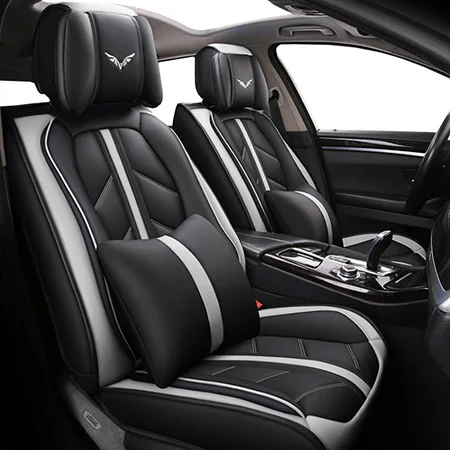 Gray Luxury Высокое качество Специальный кожаный чехол автокресла для mazda CX-9 cx9 demio familia premacy дань 6 gg gh gj 2010 2009 2008 2007 - Название цвета: Gray Luxury