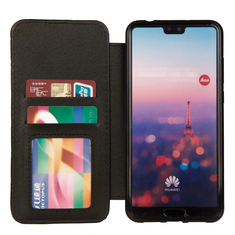 Чехол для Huawei P20/P20 Pro роскошный флип-чехол с подставкой и отделением карт TPU + PU