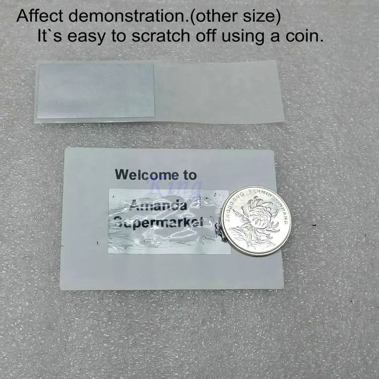 Scratch Off Sticker 10 x 25 mm Using A Coin Silver Color Blank Code Cover Password Card | Канцтовары для офиса и дома