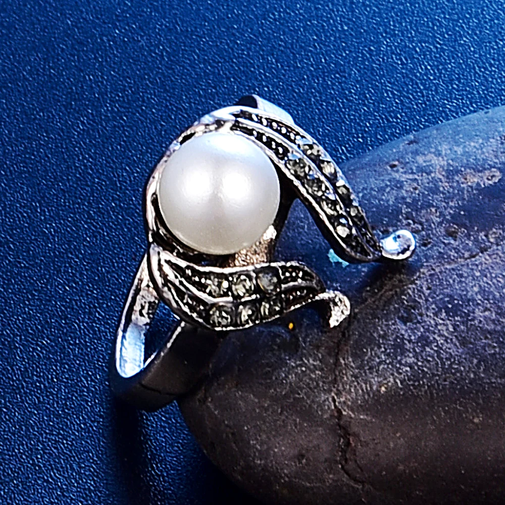 Модные женские Подарочные ювелирные наборы с искусственным жемчугом винтажный