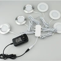 12v ultra thin concealed mini led downlight led display kitchen under cabinet light with 2m terminal cable led lighting for home
