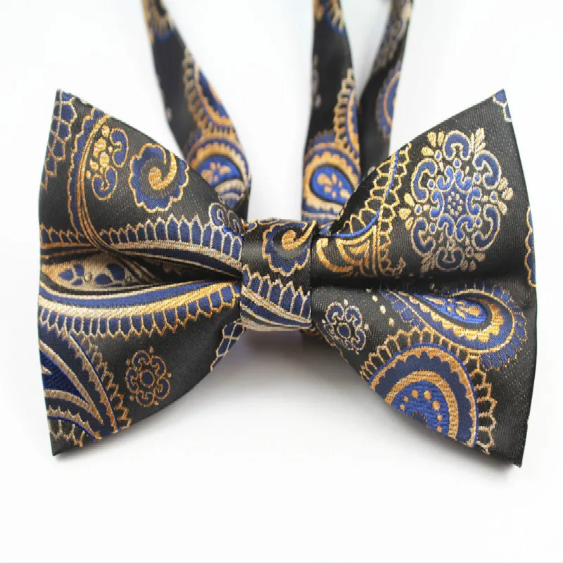 Модный формальный коммерческий галстук-бабочка бизнес полиэстер жаккард