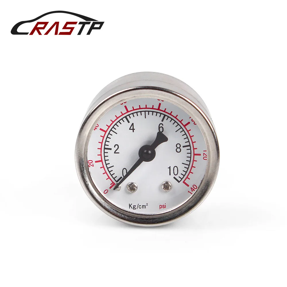 RASTP Заготовка алюминиевый чехол 1/8 NPT резьбовой манометр для жидкости 0 psi