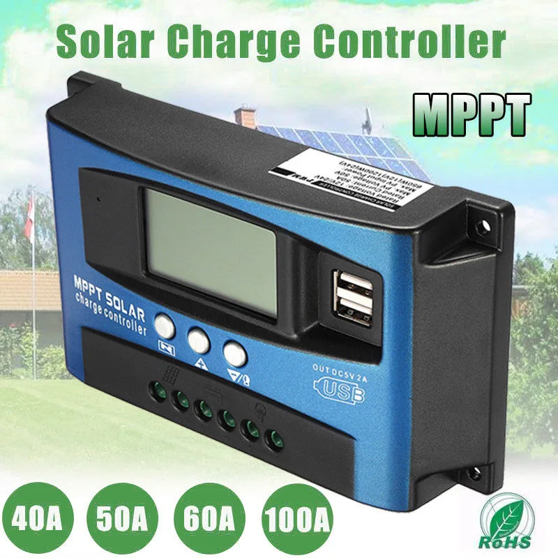 40A-100A MPPT Solar Panel Regulator Charge Controller 12V/24V Auto Focus Tracking Device I88 #1 | Обустройство дома