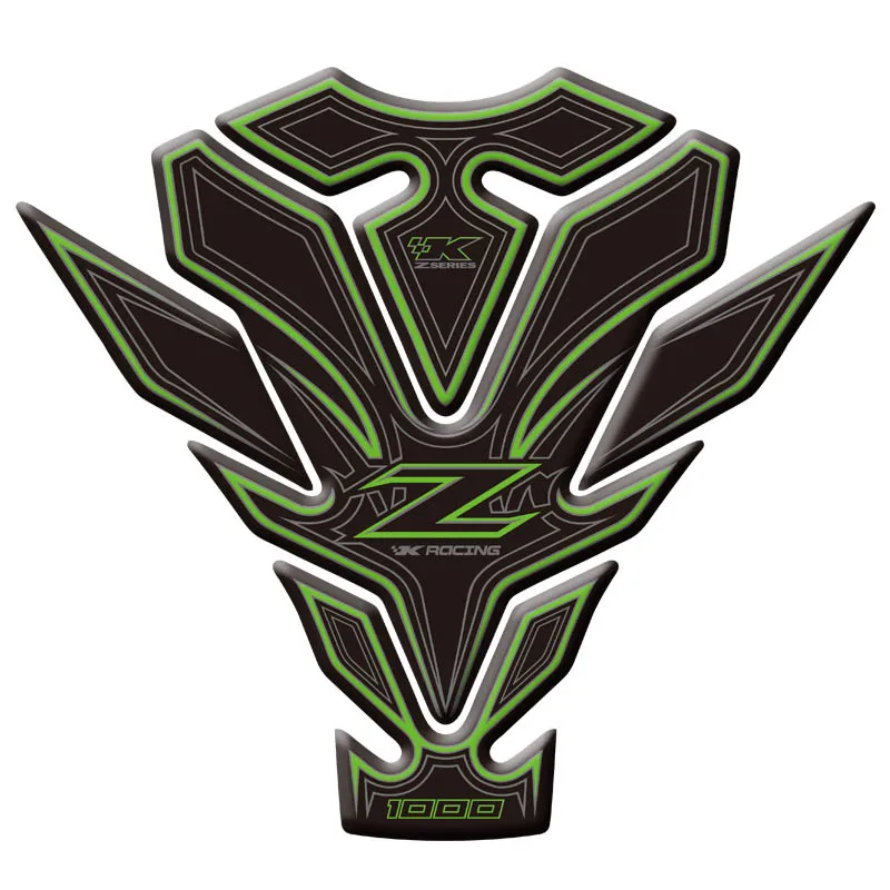 Мотоциклетная 3d-наклейка, наклейка с эмблемой, защитная накладка на бак, кепка Cas для Kawasaki Z1000 2011 - 2016 2012 2013 2014 2015