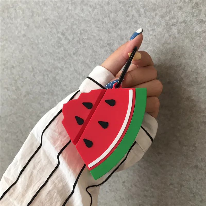 

For AirPods Case Cute Cartoon Watermelon Soft Silicone Wireless Bluetooth Earphone Cases For Apple Airpods 2 Cover Funda