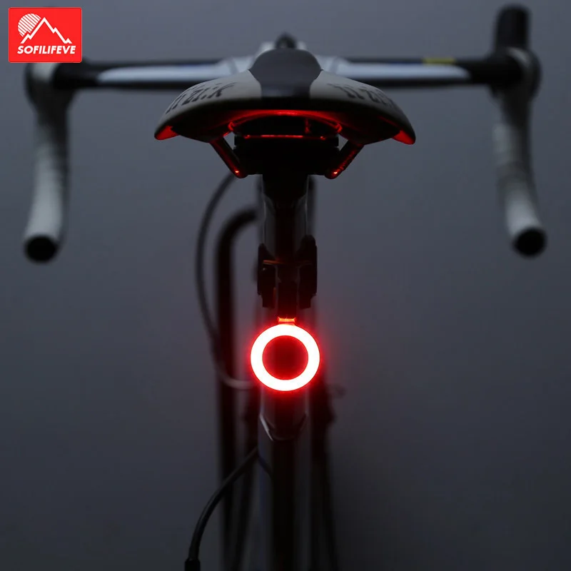 Велосипед светильник с 5 режимами и зарядным устройством USB светодиодный