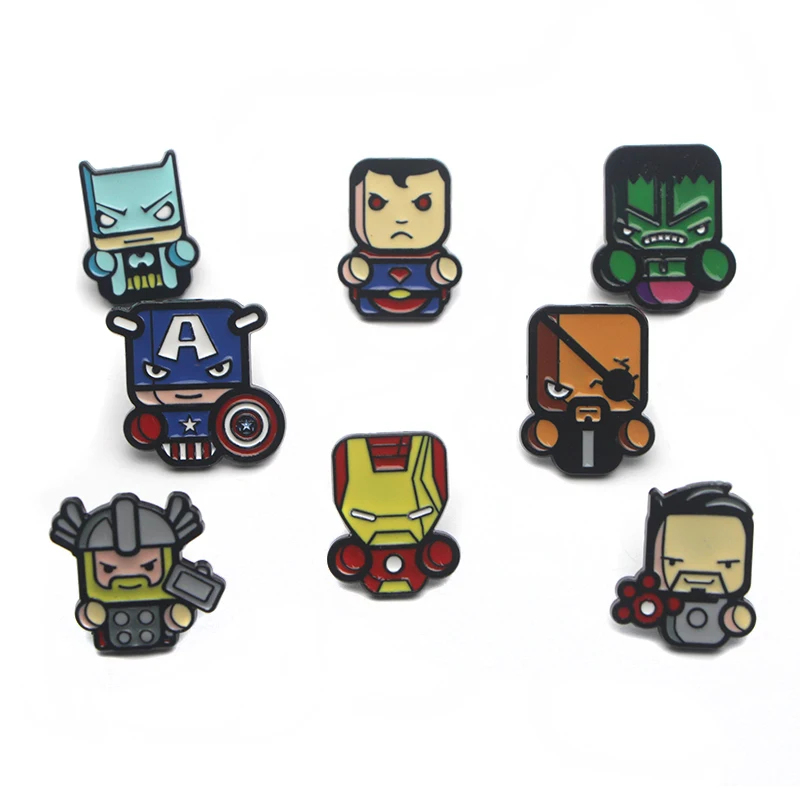 P3856 Dongmanli Fashion Cartoon Cute Metal Enamel Brooches and Pins Collection Lapel Pin Backpack Badge Collar Jewelry