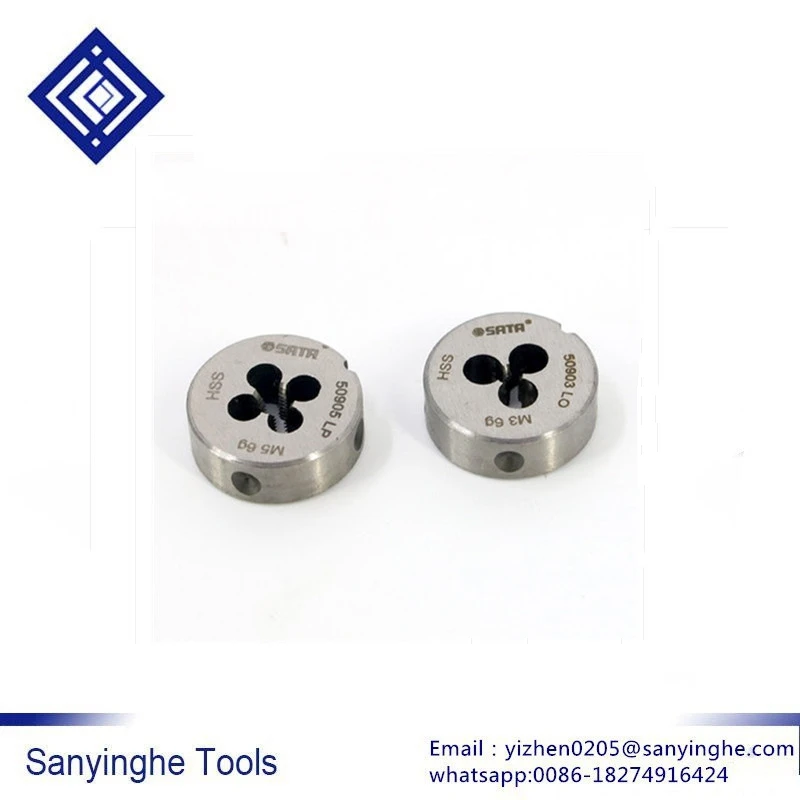 

10 pcs/lots M5/M6/M8/M10/M12 high speed steel circular screwing die
