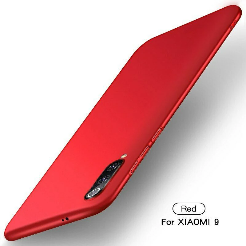 Red Чехол для Xiao mi Red mi Note 7 6 8 Pro 7A 6A K20 Тонкий Жесткий ПК противоскользящая задняя крышка для Coque Xiaomi mi A3 Lite 9 8 SE A2 9T чехол s - Color: Red