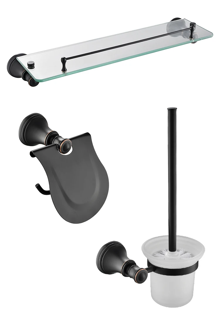 Бронзовый набор аксессуаров для ванной из 3 предметов с масляной прокладкой