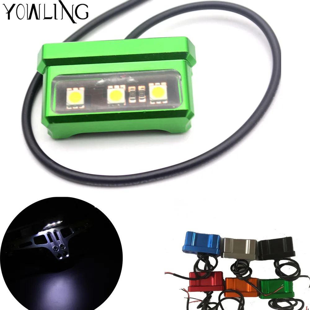 

Motorcycle License Plate Licence Plate Holder Frame Number Plate led light tail light For Kawasaki Yamaha Suzuki Aprilia BMW