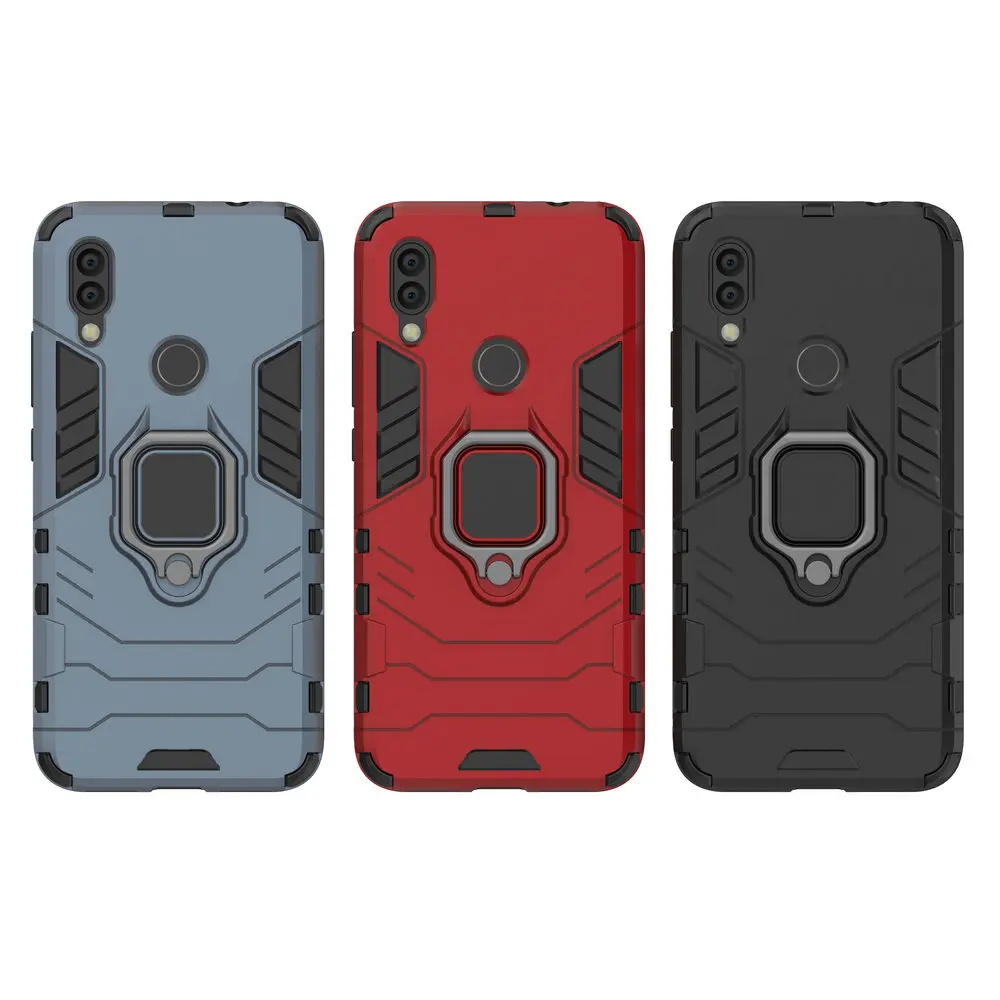 Армированный чехол с 3D кольцом для Xiaomi Redmi 7 Redmi7 Note Pro 16 гб 32 64 автомобильный