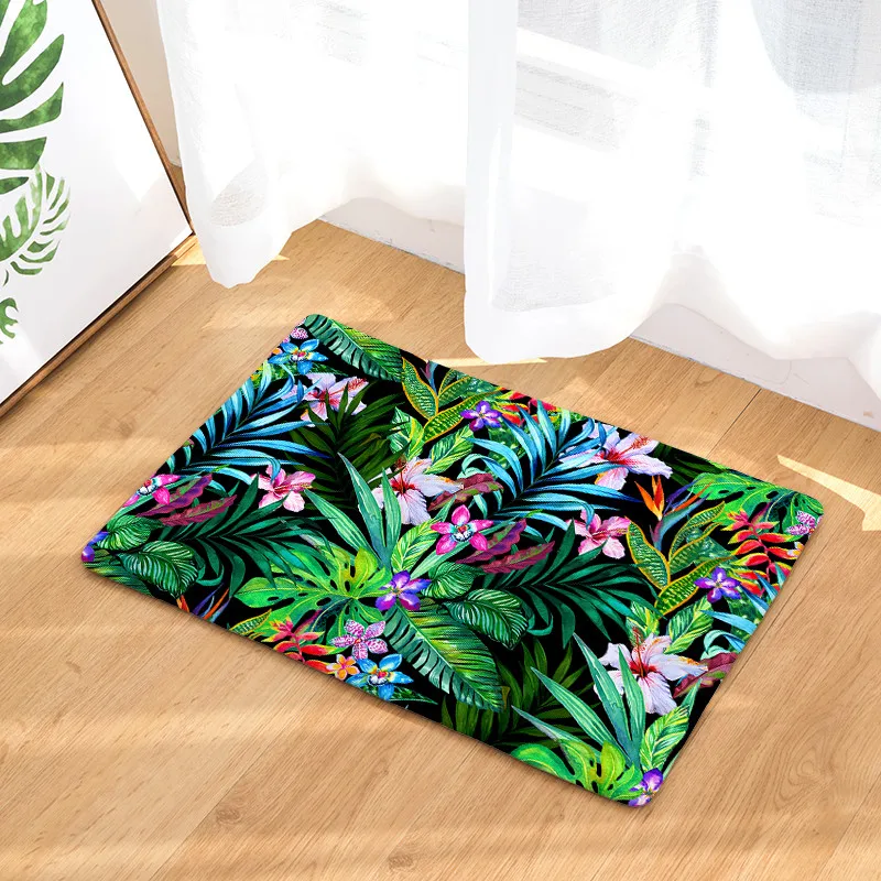 Нордический INS Стиль Печатный дверной коврик цветочный ковер с рисунком