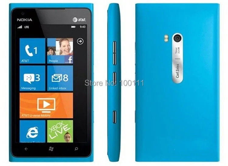 Разблокированный оригинальный Nokia Lumia 900 Windows мобильный телефон Восстановленный