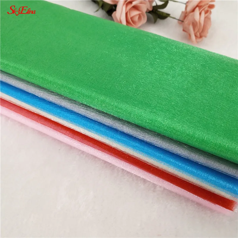 Тюль из органзы 10 метров Прозрачный марлевый элемент для девочек платье сделай