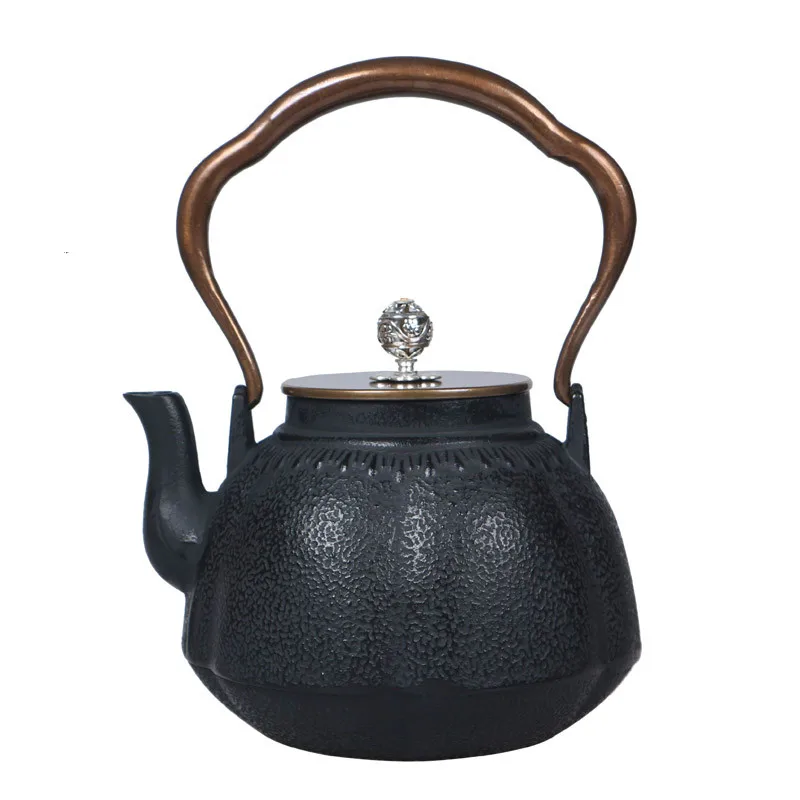 1000 мл японская черная чугунная чайная посуда Чайный набор кунг-фу чайный горшок