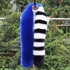 Женский блестящий длинный полосатый меховой шарф в стиле пэчворк, зимний меховой шарф из пашмины, полосатые шарфы, женские меховые шарфы Вечерние