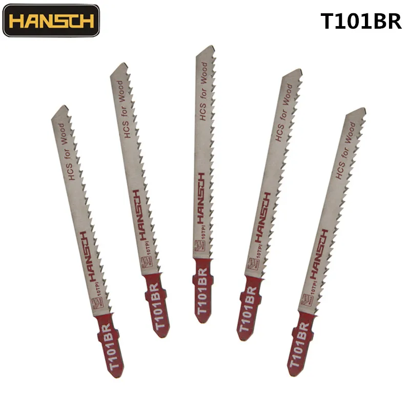 Ножовочные пилы HANSCH T101BR 5 шт. лезвия 100*2 для резки дерева Fsat Cut HCS Bosch Metabo Dewalt Makita AEG