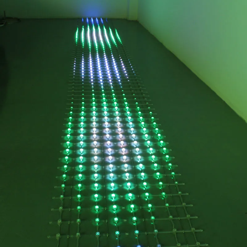 144 светодиодный s/комплект 1,2*1,2 M 5V 20 мм 3535 SMD RGB UCS1903 светодиодный пиксель сетки Дисплей; цифровой наружной рекламы видеостена Экран светодиодный светильник