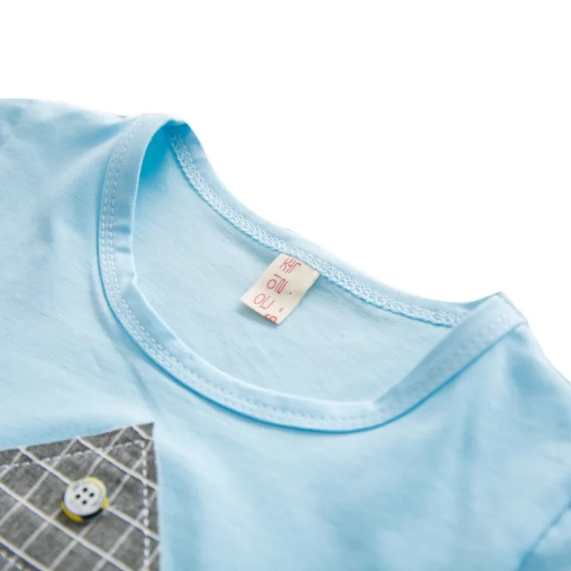Детский комплект из 2 предметов летняя одежда для мальчиков Детская футболка с